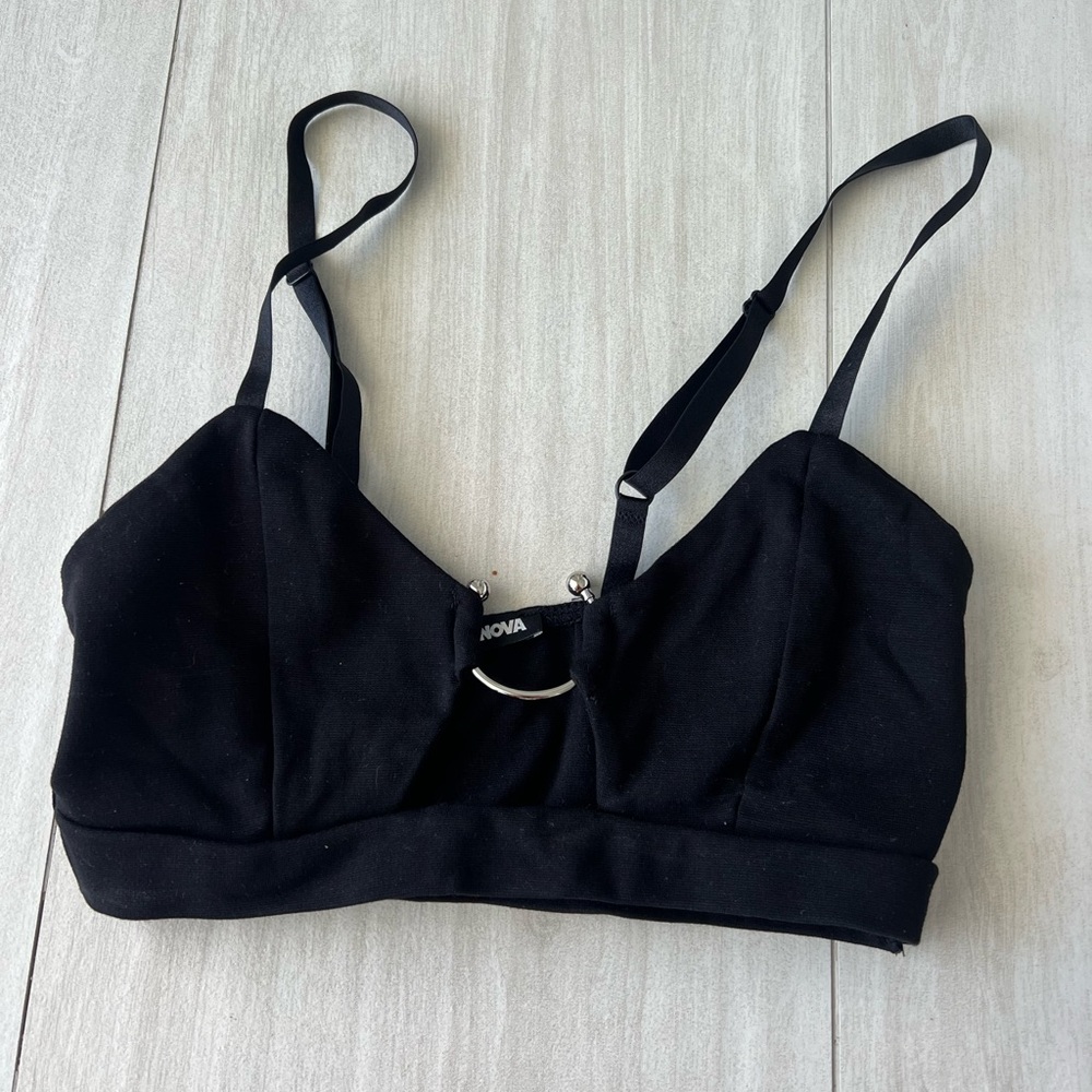 Fashion nova sexy black crop top